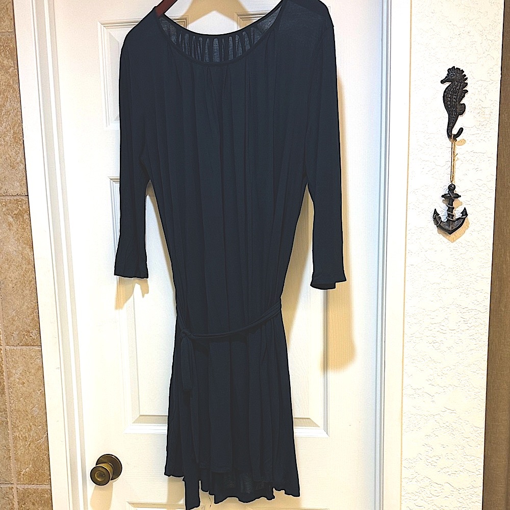 Da-Nang Vintage Black Modal Dress, Size L